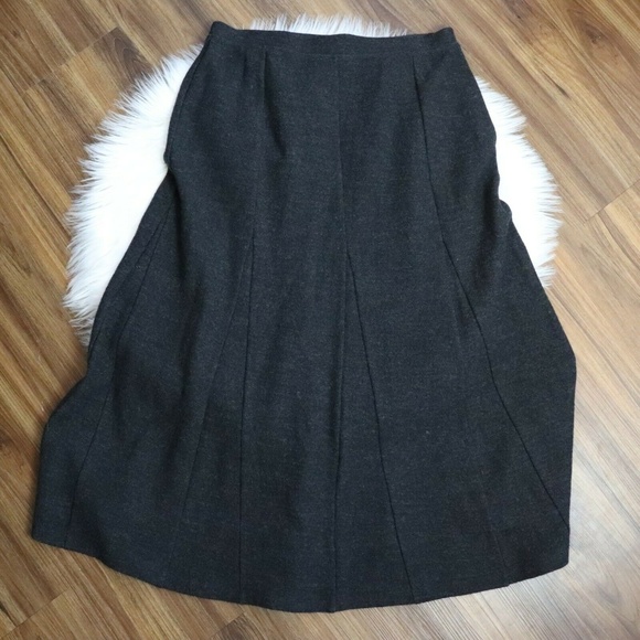Eileen Fisher Dresses & Skirts - Eileen Fisher Gray 100% Wool A-Line Skirt